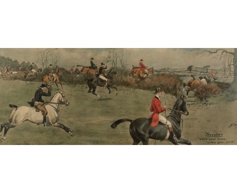 * Payne (Charles Johnson 'Snaffles'). Thrusters, "ustle your 'orses, 'arden your 'earts", circa 1911, a photolithograph finis
