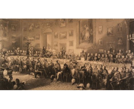 * Duke of Wellington. The Waterloo Banquet at Apsley House, 18 June 1836, [published by F.G. Moon, 18 June 1846], large engra