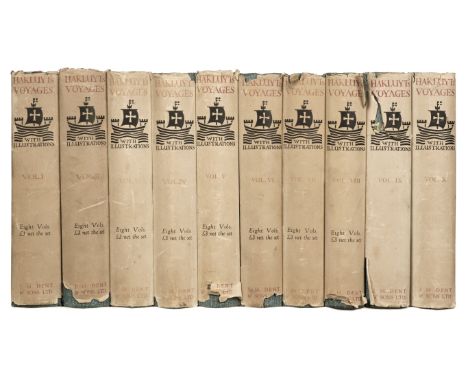 Hakluyt (Richard). The Principal Navigations, Voyages, Traffiques &amp; Discoveries of the English Nation, 10 volumes, London