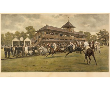 * Polo. Kilburne (George Goodwin). The Final of the Hunt Cup, Ranelagh 1898. Pytchley v Warwickshire, A. Baird-Carter, 1900, 