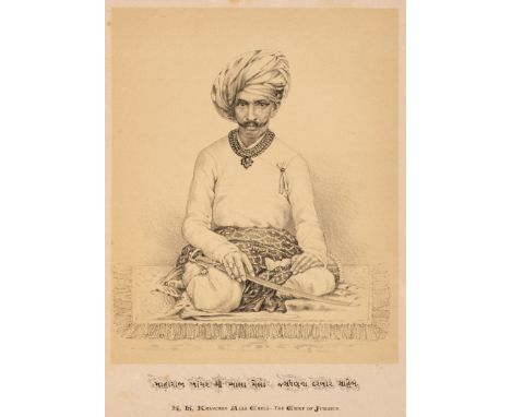 Jalbhoy (R.H.). The Portrait Gallery of Western India: embellished with 51 life-like portraits of the princes, chiefs and nob