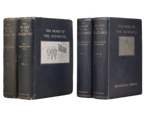 Shackleton (Ernest H.) The Heart of the Antarctic. Being the Story of the British Antarctic Expedition 1907-1909, 2 volumes, 