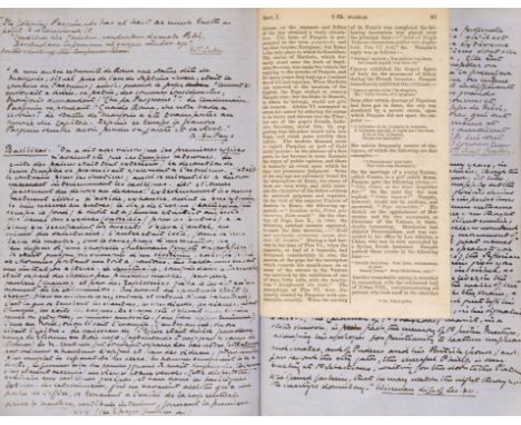 Hare (Augustus John Cuthbert, 1834-1903). English Travel Writer and Biographer. A lengthy autograph manuscript containing not