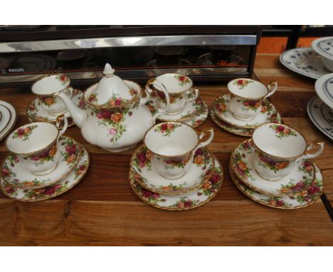 Royal Albert old country rose tea service - all first quality