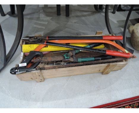 A small crate of tools