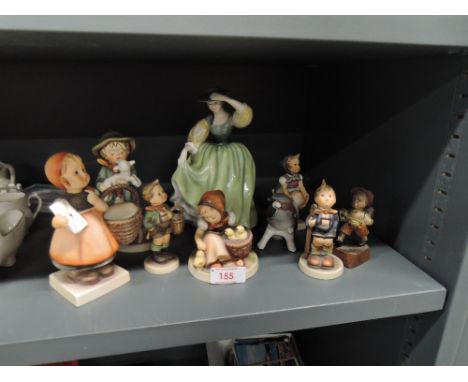 A selection of Hummel style figures and figurinesNO VISIBLE DAMAGE TO ANY OF THE FIGURINES