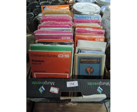 A selection of maps and ordnance survey guides