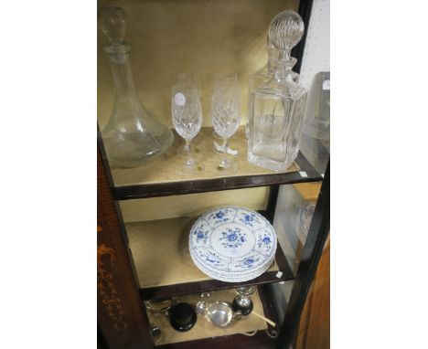 A MISCELLANEOUS COLLECTION, to include an ironstone part dinner and tea service, together with a collection of plated ware, d