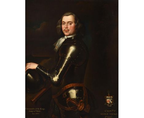 FOLLOWER OF ROBERT WALKER PORTRAIT OF THE RT. HON. SIR GEORGE RAWDON, 1ST BART.Oil on canvasInscribed 'Commander of the King'