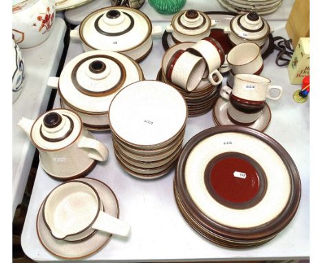 Denby dinner service including tureens, and matching tea set 