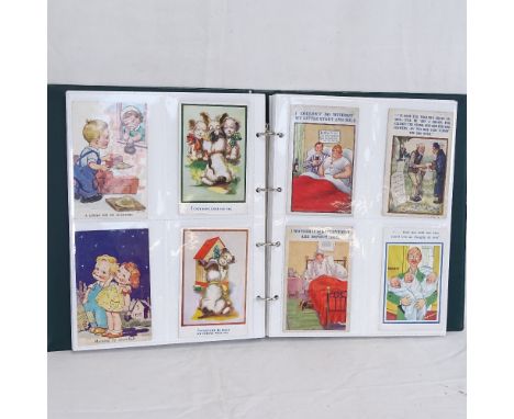 An album of Vintage comical postcards 