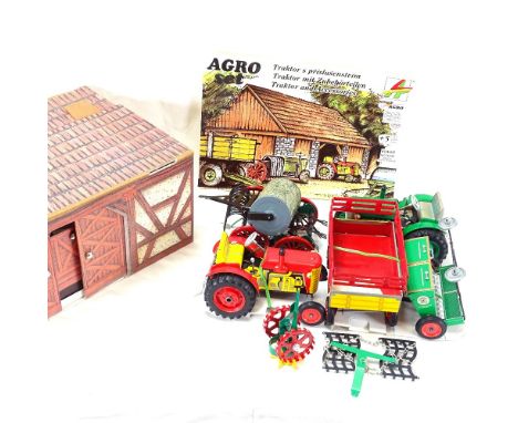 A Kovap Nachod Czech Republic Agro set, including tractor and accessories, boxed 