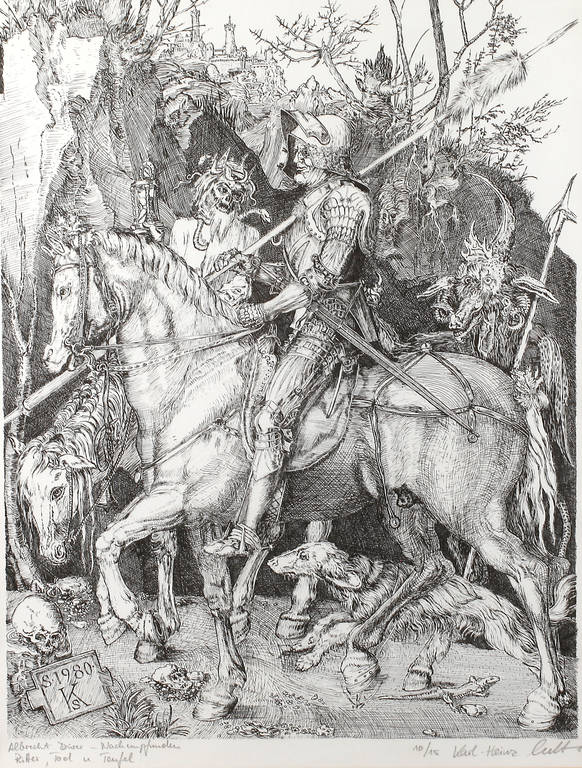 "Ritter, Tod und Teufel" nach Dürer qualitätvolle Kopie "Ritter, Tod und Teufel" nach Dürer qualitätvolle Kopie