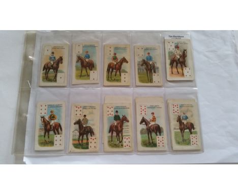 B. A. T, Jockeys, Owners &amp; Colours, complete, playing card inset, corner crease (1), FR to G, 53