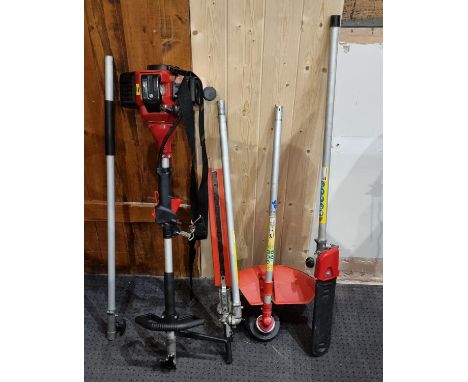 A petrol 5 in 1 multi tool HLMP4304N1 to include, strimmer, hedge cutter and other attachments 