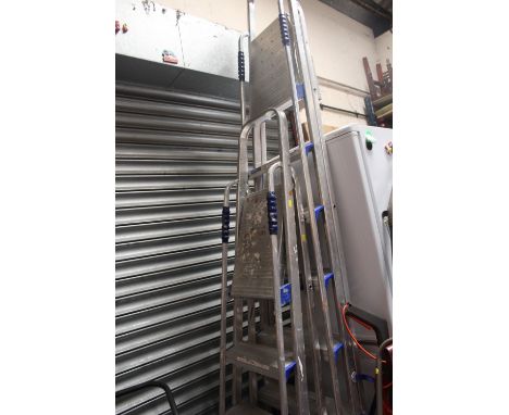 TWO SETS OF STEP LADDERS