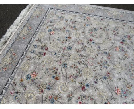 A QUALITY IRANIAN SILK CARPET - 160 X 230 CM