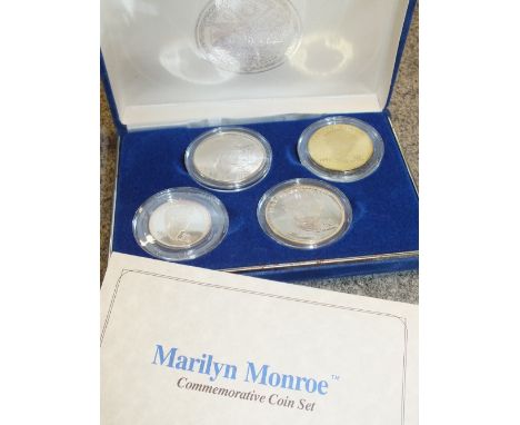 A MARILYN MONROE COMMEMORATIVE COIN SET BY REPUBLIC OF THE MARSHALL ISLANDS 
