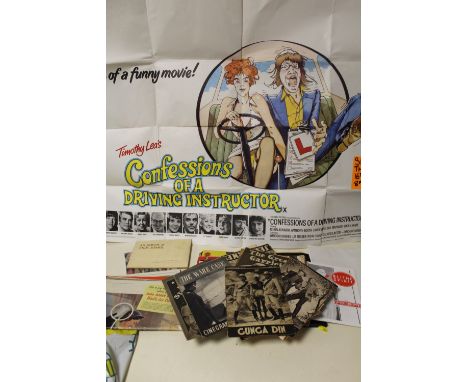 A COLLECTION OF VINTAGE EPHEMERA TO INCLUDE VINTAGE MOVIE / FILM POSTERS ETC. 