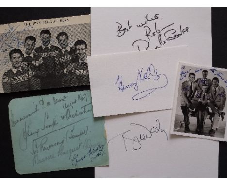 AUTOGRAPHS, selection, inc. signed white pages, album pages, photos etc., 6 x 4 and slightly smaller, inc. Irene Brooke, Elki