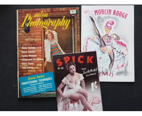 GLAMOUR, magazines, mainly 1960s, inc. Moulin Rouge & Folies Bergere programmes; Frou-Frou, Spick, US Camera, Modern Photogra