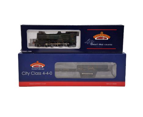 Bachmann OO gauge model railway steam locomotives and tenders, two including ref. 31-726 GWR 4-4-0 City class 'City of Bath' 