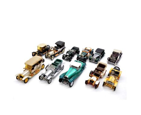 Franklin Mint die-cast model vehicles, eleven including 1938 Alvis 4.9L; 1911 Rolls-Royce; 1929 Bentley; and othersQty: 11