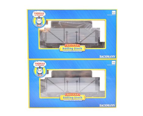 Bachmann Thomas the Tank Engine G gauge wagons, two including ref. 98001 'Troublesome truck 1' and ref. 98002 'Troublesome tr