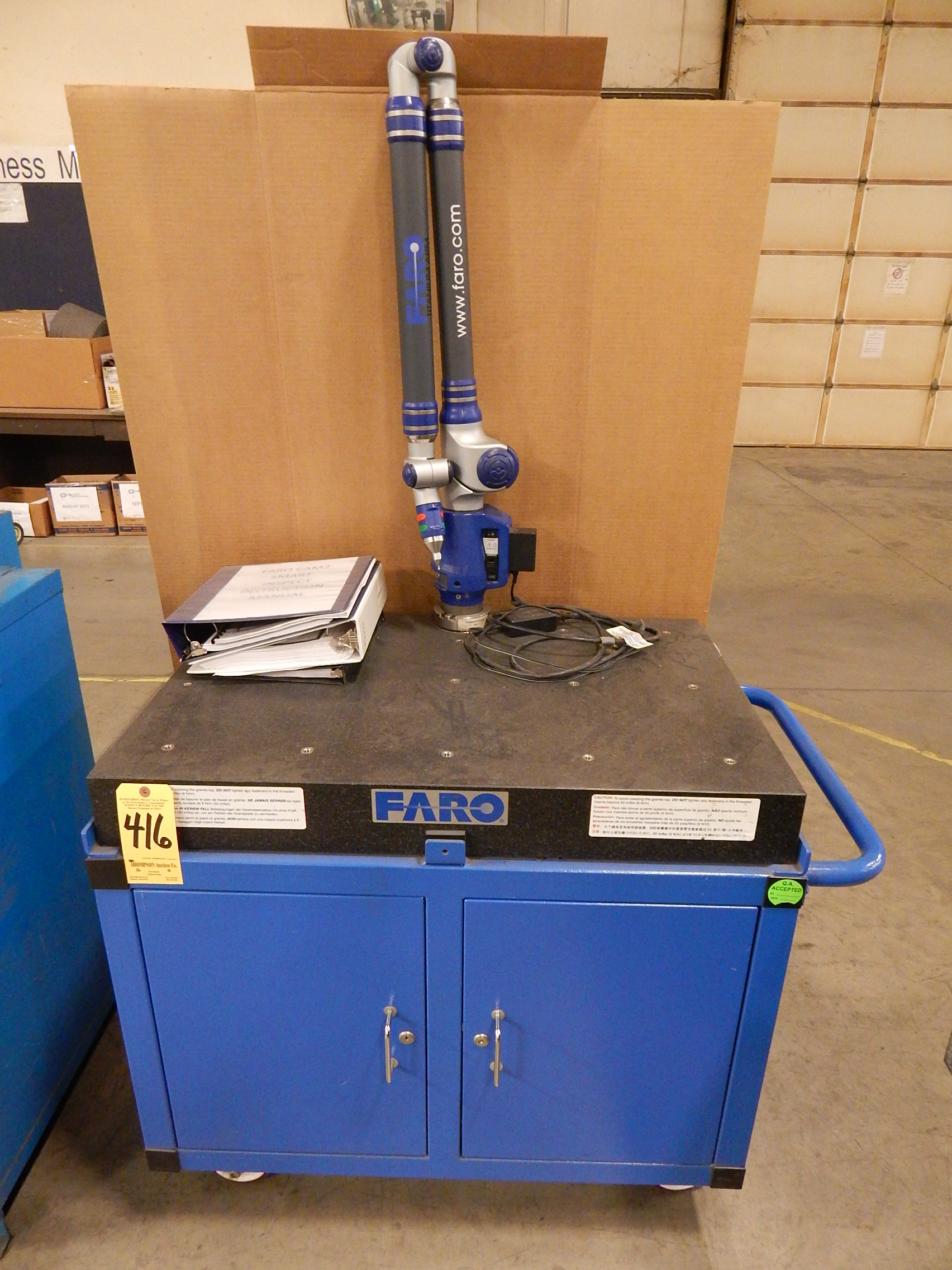 Faro Model N08 Portable Inspection Arm, s/n N080206404902, New 2006