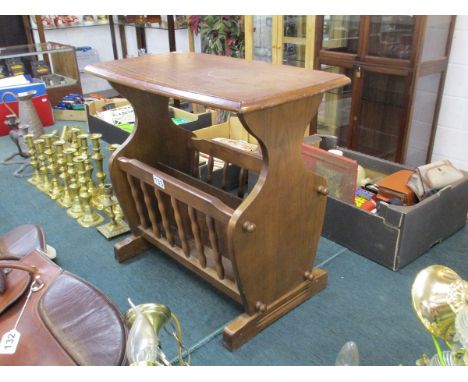 Mahogany stool / magazine rack