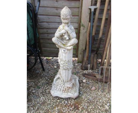Stone ornament - Boy playing flute