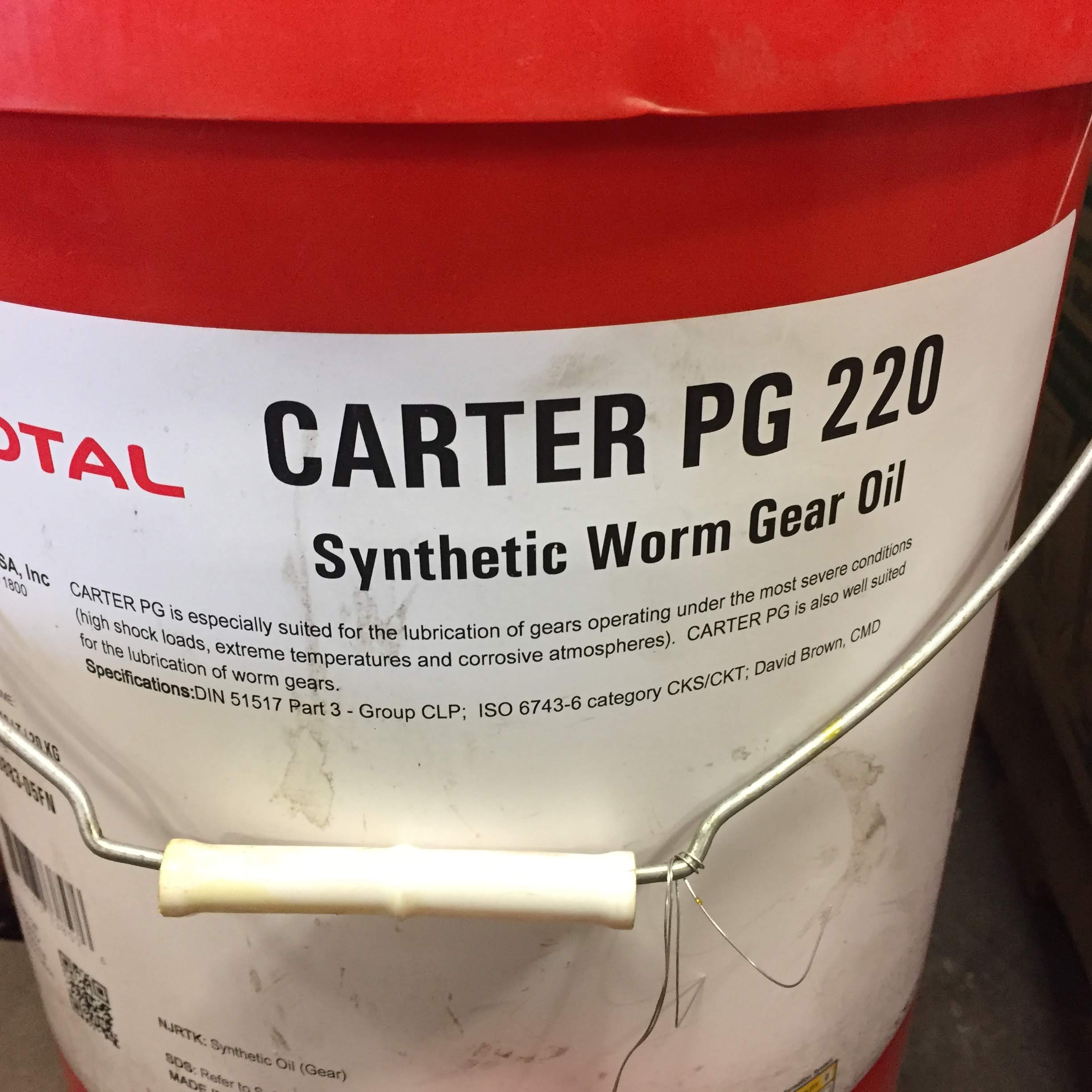 (1) *NEW* Total Carter PG220 Synthetic Worm Gear Oil *NEW*
