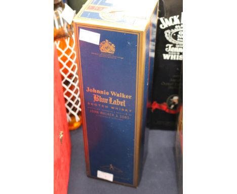 Johnnie Walker blue label Scotch Whisky, one bottle, original carton 