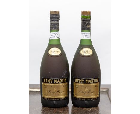 Remy Martin Champagne Cognac, two bottles 