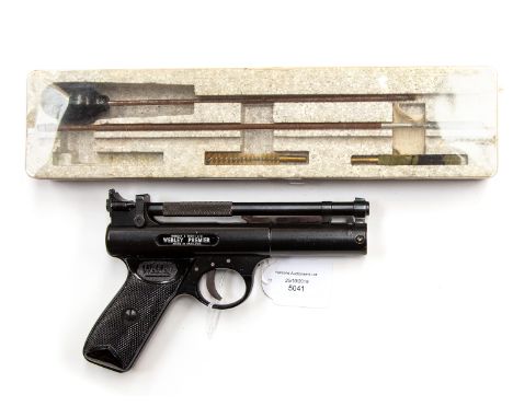 Webley Premier .22 cal Air Pistol. Serial number 200. Complete with original instruction leaflet. Plus an air pistol cleaning