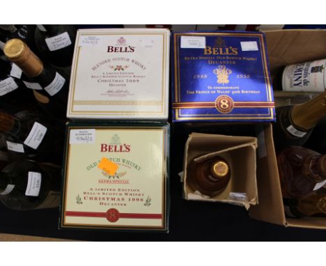 A collection of boxed limited edition Bells whiskies including, Extra Special Old Scotch to commemorate HRH Prince of Wales 5