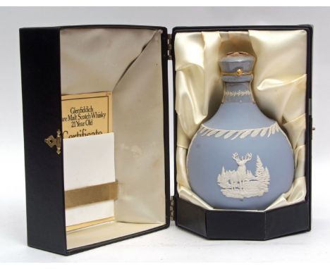 Glenfiddich 21yo in Wedgwood decanter (designed exclusively for William Grant &amp; Sons) in plush presentation box  
