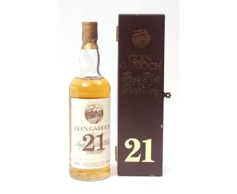 Glen Garioch 21yo Single Malt Scotch Whisky, distilled 1965, in plush box  