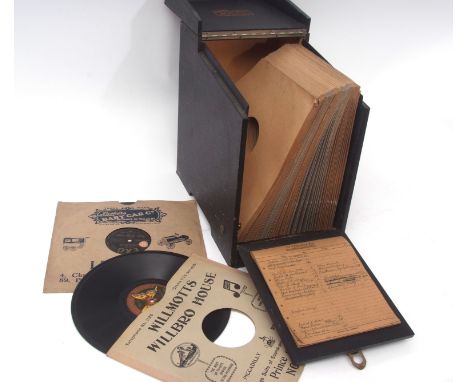 Collection of early 20th century 78rpm recordings including some of First World War significance including "Christmas in the 
