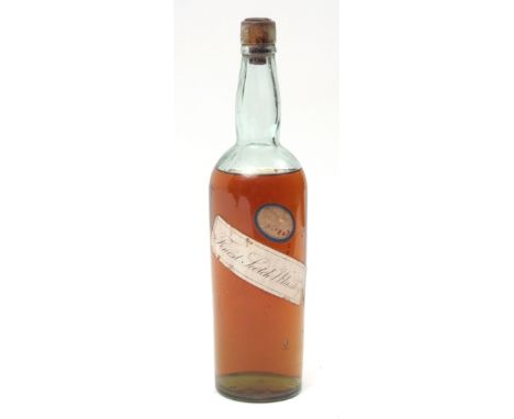 Early 20th century bottle labelled "Finest Scotch Whisky", contents unknown but probably circa early 20th century  