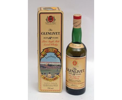 Glenlivet 12 year old Single Malt Scotch Whisky (Classic Golf Courses Collection, Turnberry), 750ml in tin box 