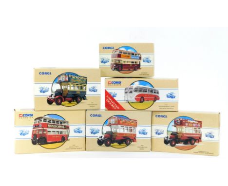 Corgi die cast Classic Public Transport models, to include an AEC Regent West Bridgeford., Trent Motor Traction Company., Bir