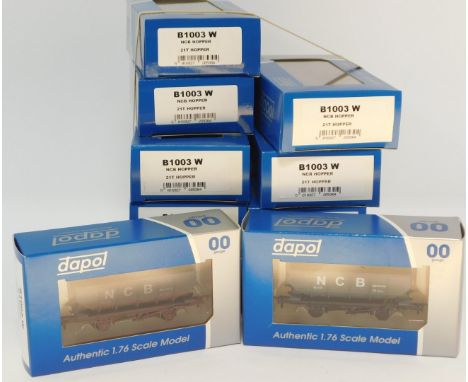 Dapol OO gauge 21T hopper wagons, NCP hopper, B1003W, and NCP hoppers, B1003, all boxed. (11)