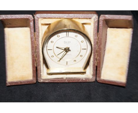 Swiza cased travelling clock