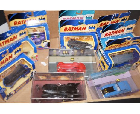 Box of model batman cars