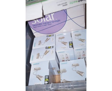 Box of shop stock light fittings