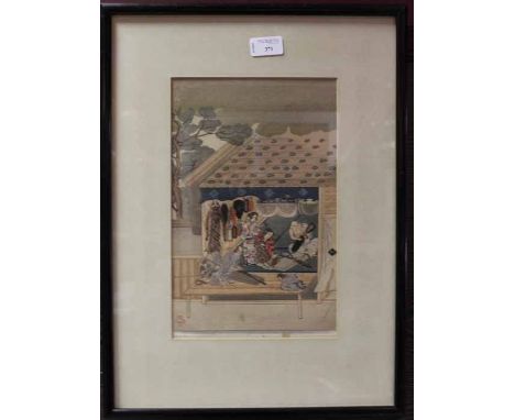 TOSA MITSUOKI
THE QUIVER
woodcut print