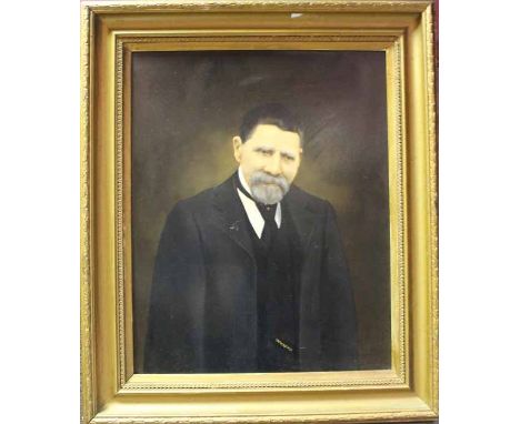 BRITISH SCHOOL (20TH CENTURY),
PORTRAIT OF A GENTLEMAN
over painted print
51cm x 41cm
Framed