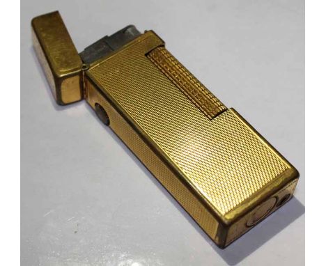 CASED DUNHILL GOLD PLATED DUNHILL TALLBOY LIGHTER
wear to plating