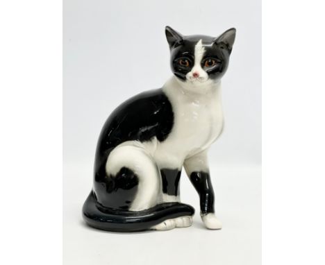 A large 1960’s West German M.J. Hummel Goebel Pottery cat. 20x28cm